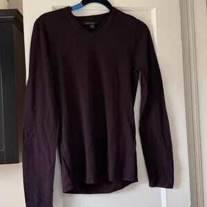 John Varvatos Men's V-Neck Sweater - Burgundy